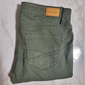 2/$25 Aeropostale Olive Green High Waisted Skinny Jeggings